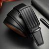 Cintura da Uomo in Vera Pelle con Fibbia Automatica per Abbigliamento Business e Casual