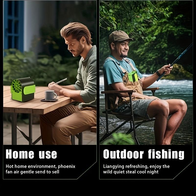 Portable Waist Fan,3 in 1 Multifunctional USB Rechargeable Hands Free Body Cooler with 15000mAh Battery,7Adjustable Speeds,Brushless Motor for Outdoor