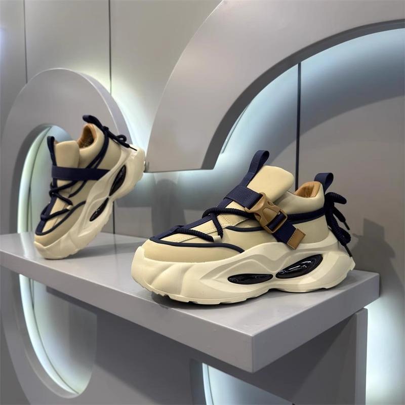Mode 2025 Nya Trendiga Herrsneakers Trendiga Mjukbottnade Bekväma Fritidsskor Tjockbottnade Andningsaktiva Löparskor