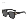 Luxury  Design Punk Irregular Square Sunglasses Women For Men Sun Glasses Vintage Popular Big Frame Metal Rivet Eyeglasses