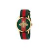 G-Timeless Series Watch Quartz Movement Fabric Strap 38Mm Green Dial Women Watches 632180-I86P0-8494