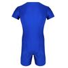 Men's One Piece Short Sleeve Front Zipper Leotard Bodysuit Wrestling Singlet Jumpsuit Romper