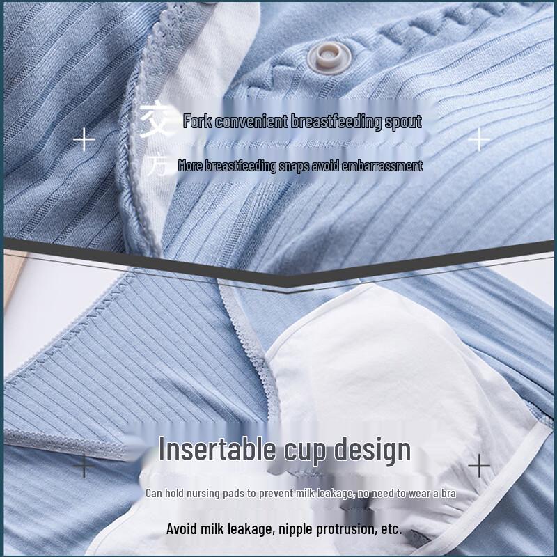 MODENGYUNMA Summer Thin Maternity Nursing Tunic Top