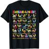Types of Dinosaurs Alphabet A-Z ABC Dino Boys Kids Girls T-Shirt