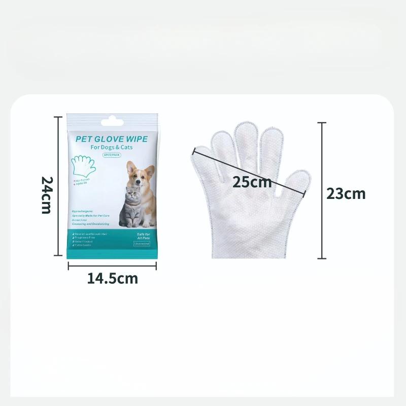 Cat Dog Bath Cleaning Dry Cleaning Disposable Wipes Gloves Pet Bath-free Gloves Deodorizing Pet Supplies