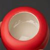 Chinese Persimmon Ceramic Tea Caddy Red Wedding Tea Jar Sealed Container Travel Tea Box Coffee Spice Candy Storage Tank Teaware