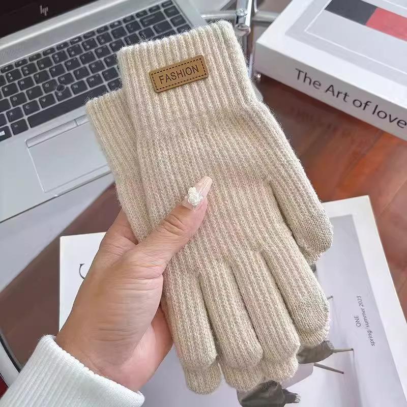 Unisex Winter Touchscreen-compatible Thermal Fleece-lined Thickened Cycling Gloves