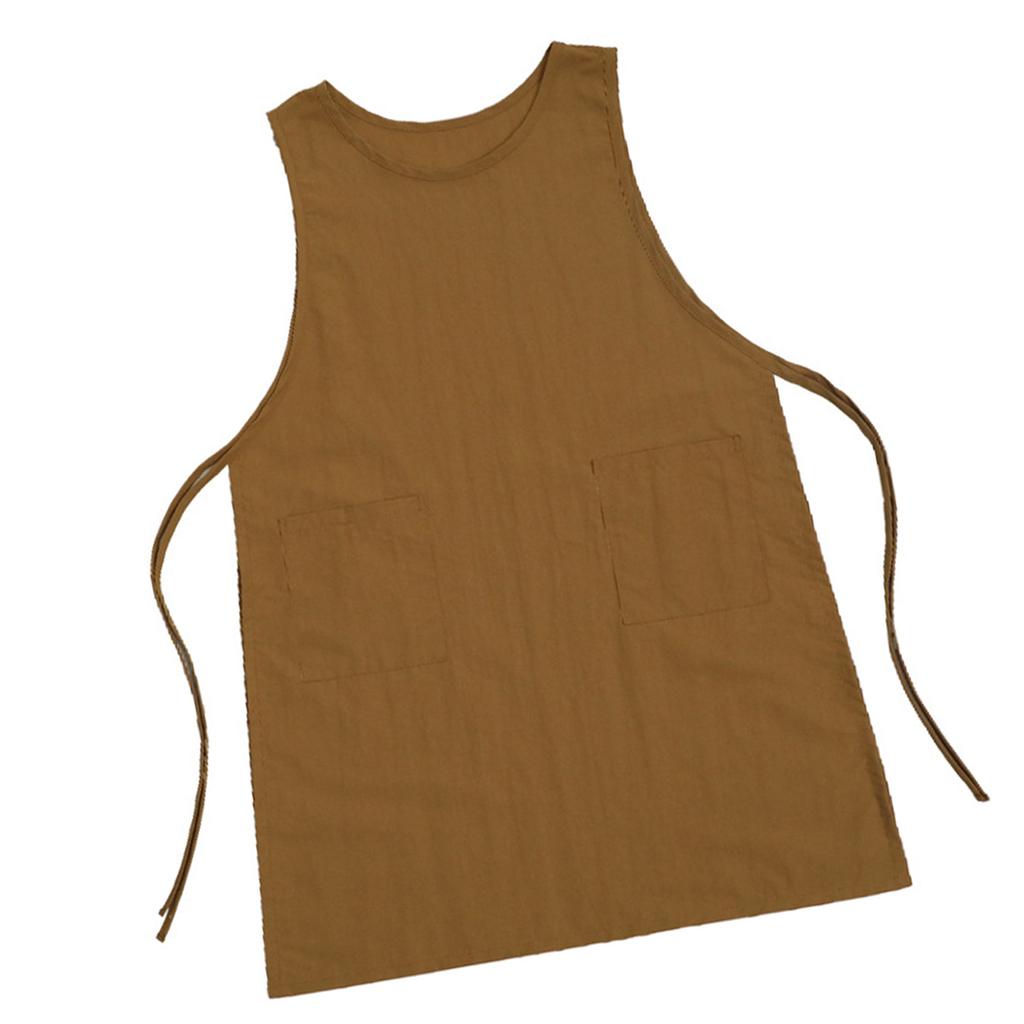 Extra Long Water Resistant Apron For Cooking Baking And Crafts Adjustable Straps Lightweight Polyester Fabric Full Coverage Protection