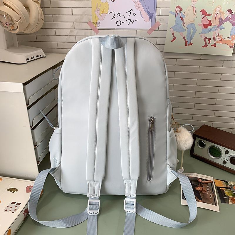 New Japanese Ins High-value, Fresh and Sweet Candy-colored Bow Backpack, Lightweight Backpack for Junior and Senior High School Students