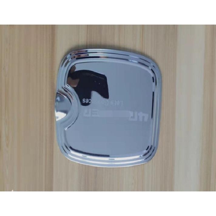 For Toyota 4runner 2010-2024 Steel Chrome Side Fuel Oil Tank Cap Cover Trim 1Pcs