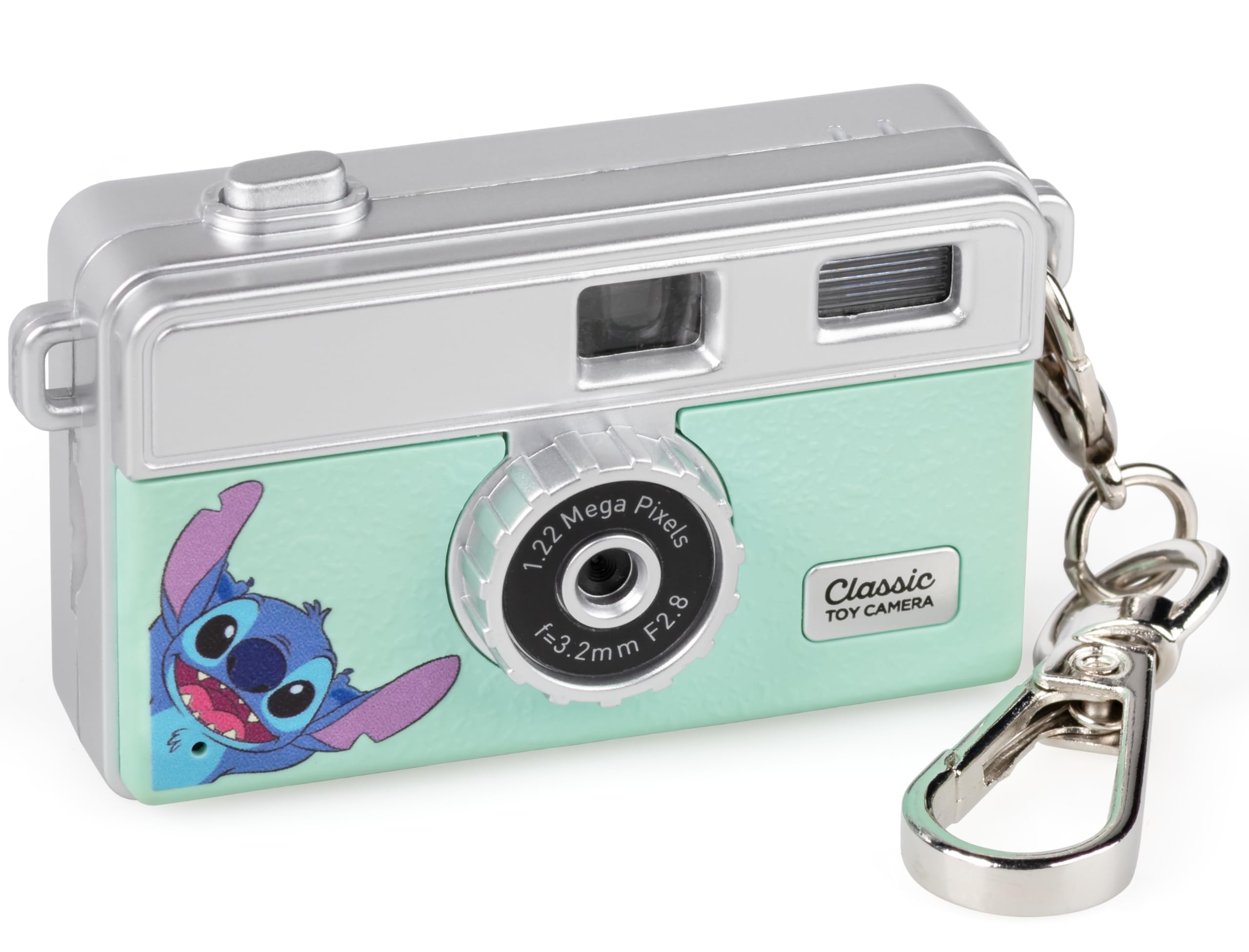 

Kenko PIENI M ST Mini Toy Camera with Stitch MicroSD Card and Character Voices Keychain, 1.22 Megapixels, 0.96-inch Monitor, Storage, Photo/Video
