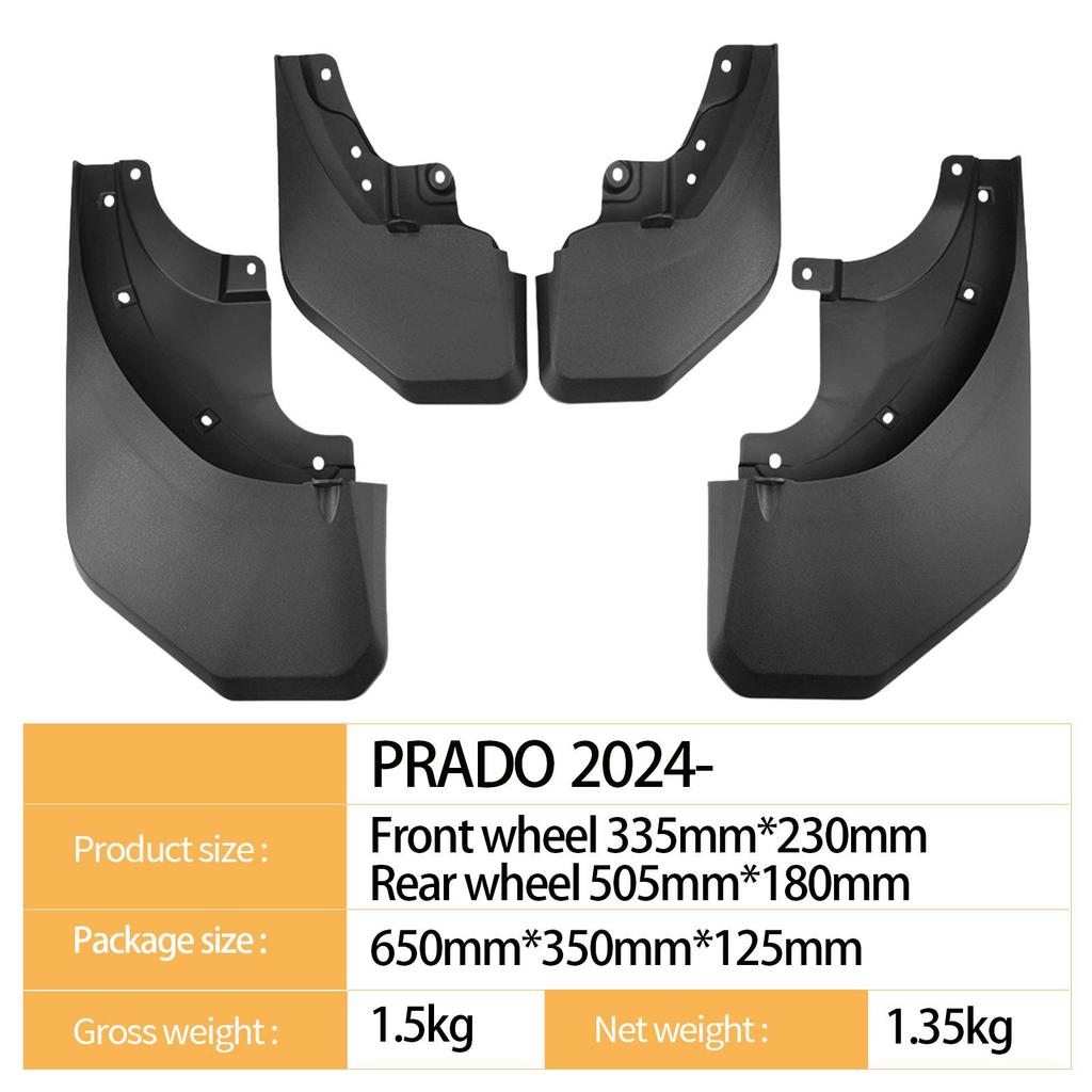 Toyota Prado 2024 Tire Mud Flaps