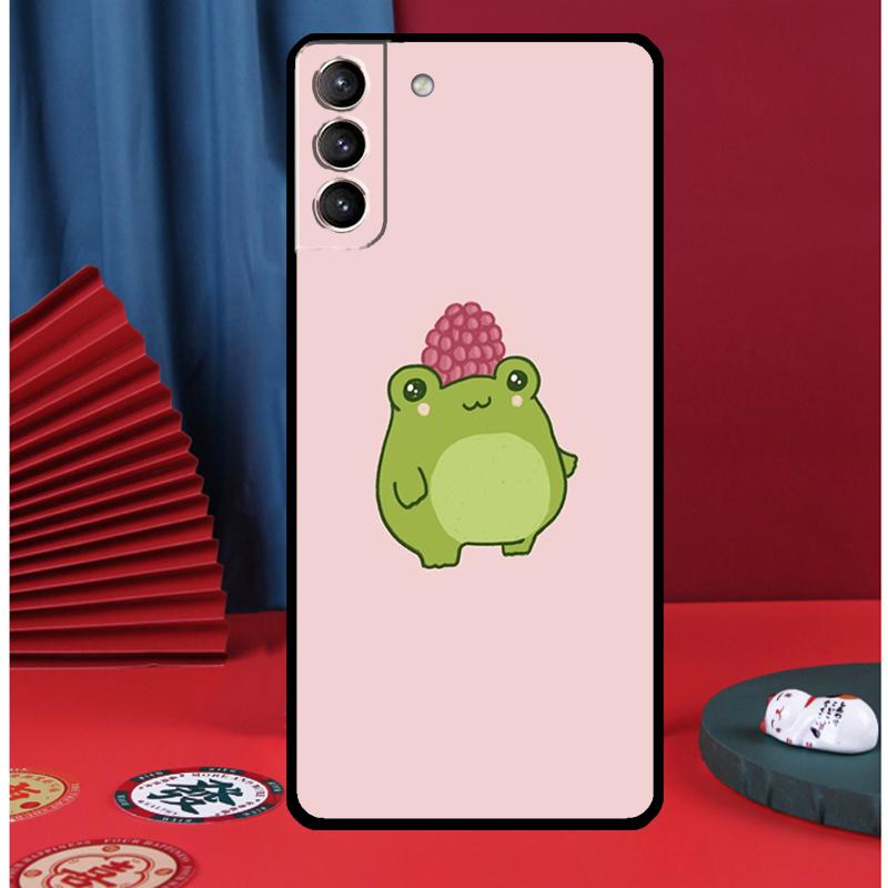 Kawaii Frosch Handyhülle Für Samsung Galaxy S24 Ultra S9 S10 S20 FE S21 S22 S23 Plus S25 Ultra Rückseite