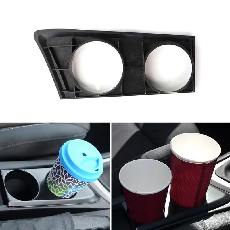 1pc Auto Accessories Car Center Console Cup Bottle Holder Frame Sticker for BMW E81 E82 E87 E88 1 Series 120i 2004-2011 LHD