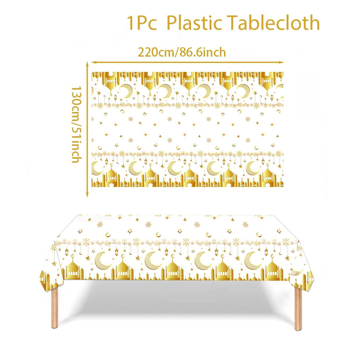 

Скатерть Ид Мубарак 2024 Рамадан Украшение для дома Исламские мусульманские принадлежности для вечеринок Мубарак Рамадан Карим Подарок Ид аль-Адха