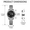 OLEVS Analog Popular Business Stylish Stainless Steel Arm Watch for Cute Watch for Black Fashionable Simple Pressure Resistant Easy To Casual Watch