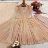 Embellished Anarkali Suit with Dupatta - Available In Beige and Pistachio Green