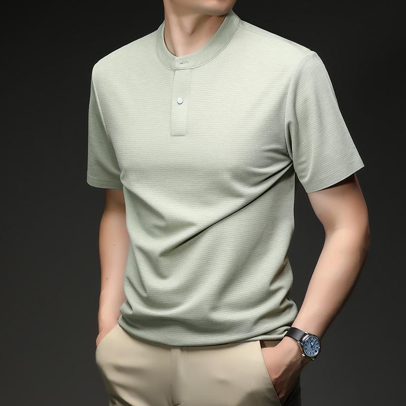 Men's Henley Short Sleeve Shirt Moisture Wicking Lightweight T-Shirts Casual Summer Basic Tee Shirt