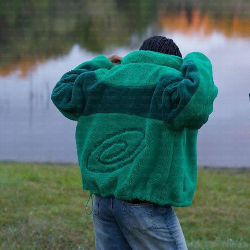 Herbst und Winter warme und modische lässige Streetwear bestickter Reißverschluss Hoodie für Männer und Frauen
