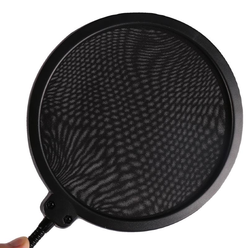 

Большой поп-фильтр микрофонный набор со стойкой и ветрозащитой для снижения шума чёрный