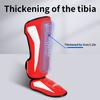 Gingpai Thicker Boxing Shin Guards Martial Arts Muay Thai Leg Taekwondo Feet Ankle Protectors for Maximum Protection