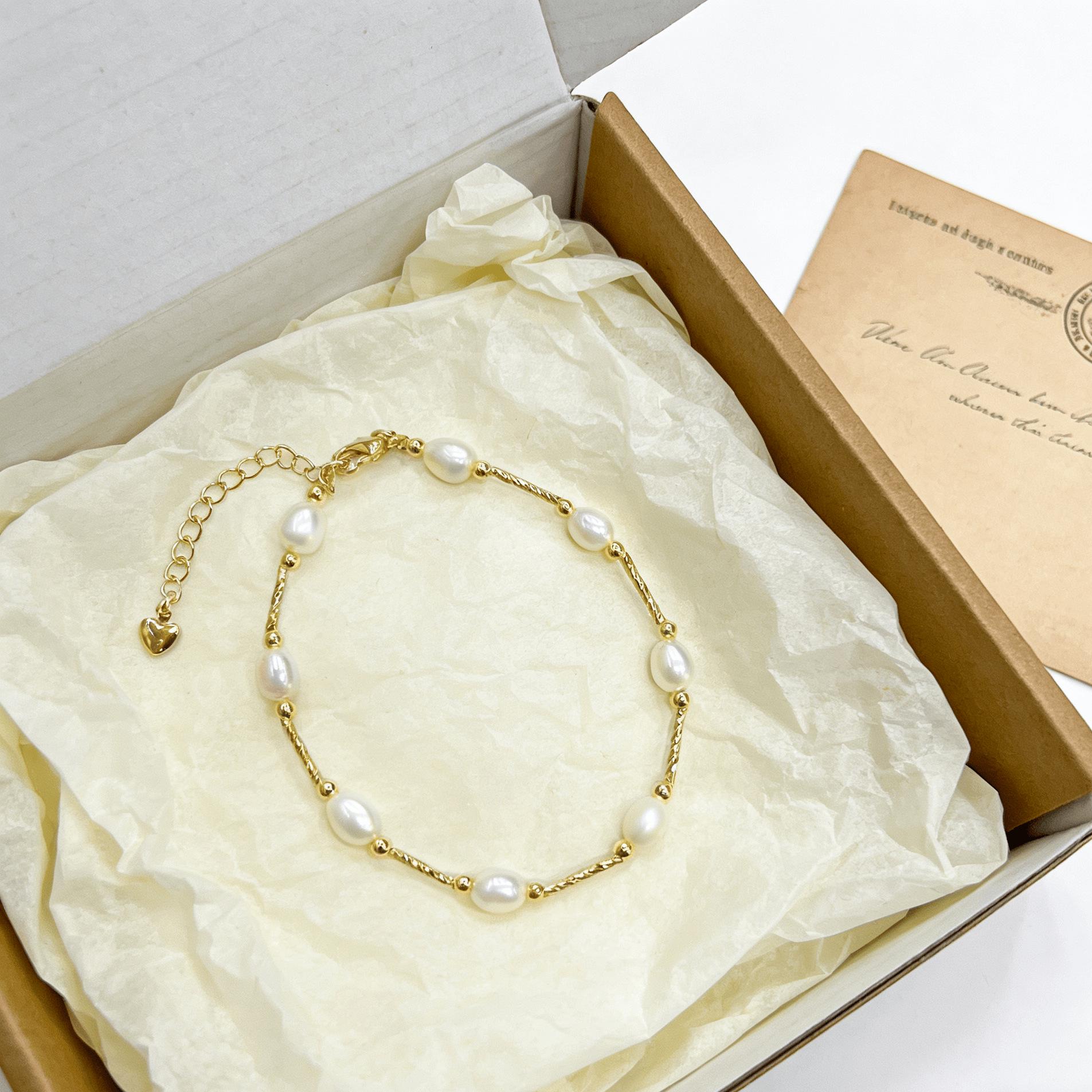 Elegant Franco-American Pearl Bracelet: Chic French-Inspired Design for Women браслета