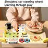 Busy Board For Kids Simulated Circuit Toys With LED Light Switch Scientific Educational Wooden Toys Gifts For Boys Girls