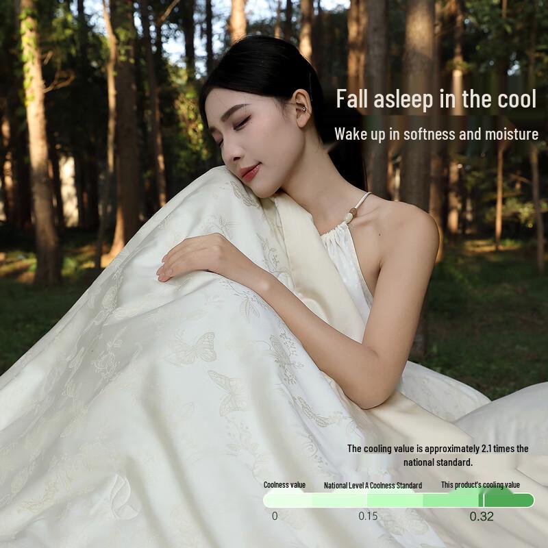 Mercury Home Textiles Waschbare Tussah-Seide Sommerdecke