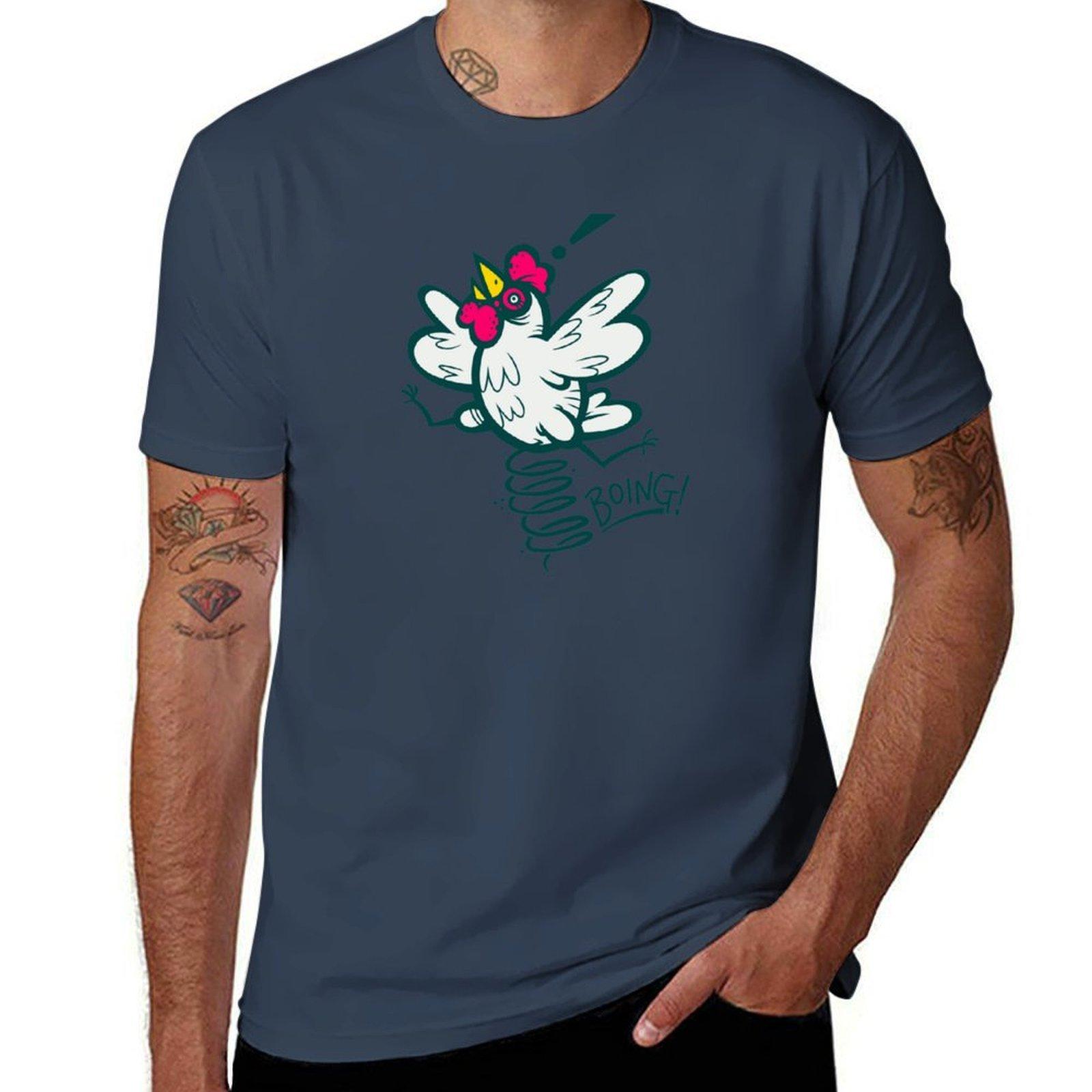 Spring Chicken TShirt Relaxed Casual Short Sleeve Tee S