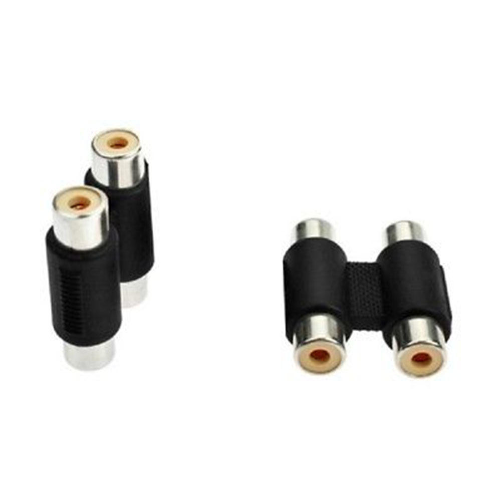 Nový F/F Audio Video Dual RCA spojovací kabel Adaptér Spojovací konektor Zástrčka Female To Female