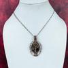 Tree Of Life Chiastolite Pendant Copper Wire Wrap Gemstone Jewelry Gifts For Her