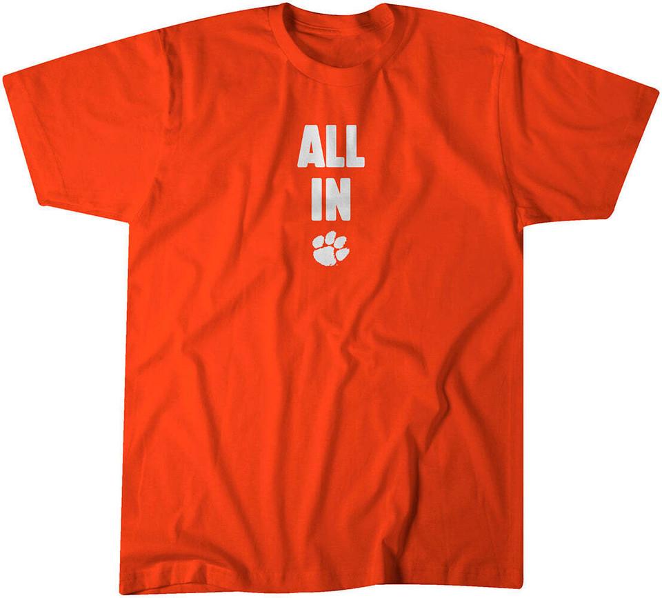 CLEMSON FOOTBALL: ALL IN T-SHIRT Unisex T-Shirt XXXL