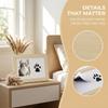 Clean-Touch Ink Pad Pet Paw Print Kit Wooden Paw Print Photo Frame  for Pet Lovers