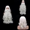Santa Claus Beard And Wig Set Perfect Finishing Touch To Your Costume