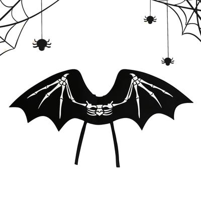 Fledermausflügel für Kinder Halloween Vliesstoff Partyzubehör Skelettmuster Vampir Partygeschenke für Karneval Maskenbälle Weihnachten