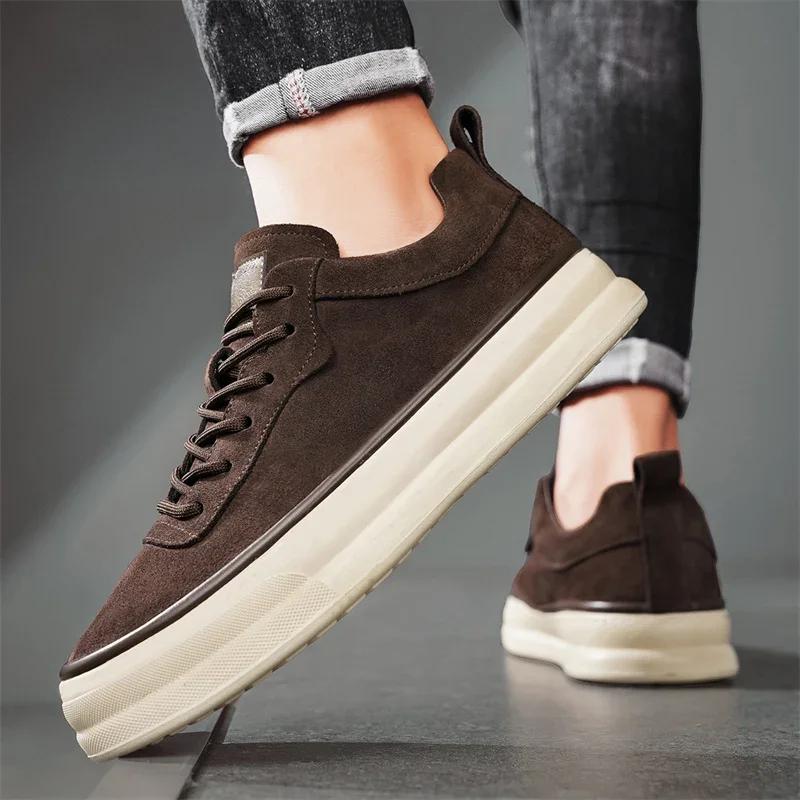 Fashion Men's Sneakers Fashion Outdoor Casual Sport Running Shoe Non Slip Platform Shoes for Men Lace Up Trainer Shoes