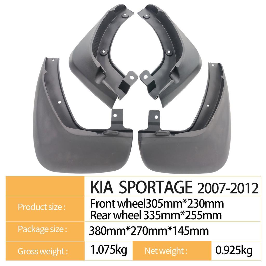 Kia Sportage 2007-2012 Mud Flaps for Automotive Fender