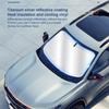 Car Windshield Sun Blocker Car Front Windshield Sunshade Foldable Anti-UV Truck Window Sun Visor Heat Insulation For Most Cars