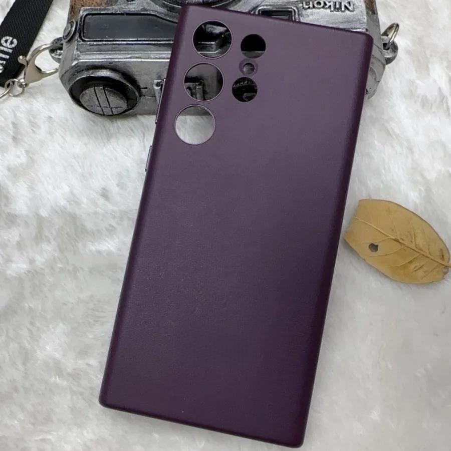 Luxury Official Leather Case Samsung Galaxy S24 Ultra S23 S22 Ultra S24 Plus All Inclusive Lens Protection Back Cover With Box