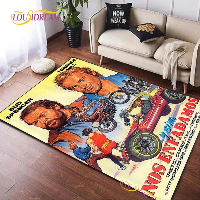 Tapis Bud Spencer & Terence Hill Salon Chambre à coucher Tapis de Yoga Table Porte Cuisine Tapis de Sol Antidérapants Accessoires de Photographie Alfombra