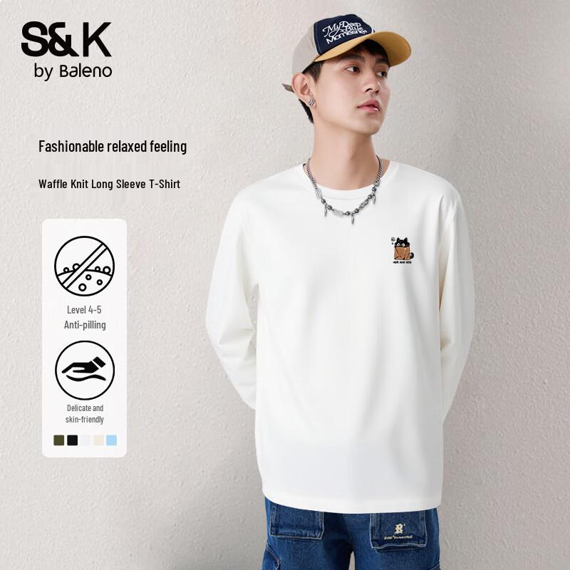 Baleno Men s S&K Waffle Knit Long Sleeve Top XL