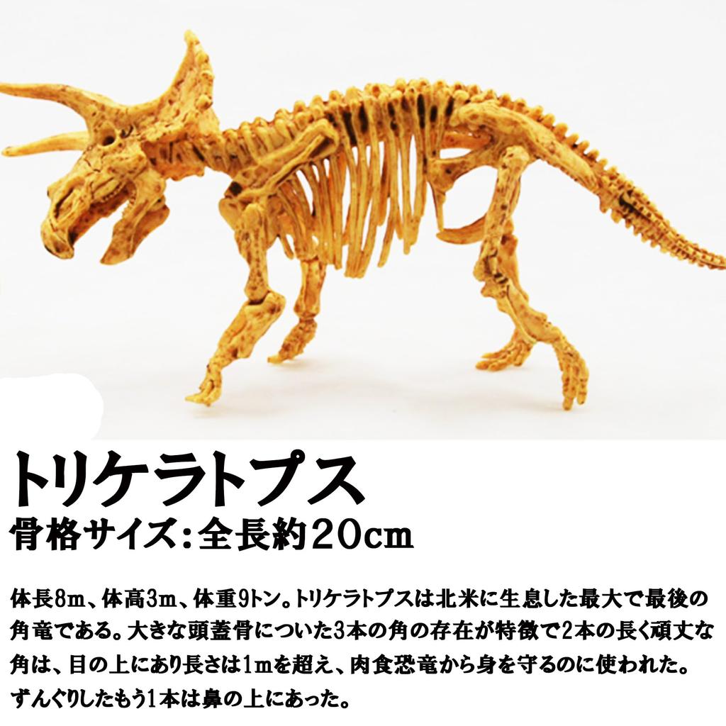 Excavation Dinosaur Ice Triceratops 1 Senshu towel wiping off for ages 6 and includes chisel and plastic independent science miscellaneous educational
