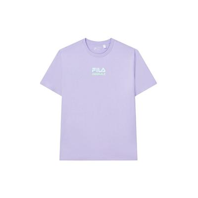 Minimalist Logo Knitted Fashion Sports Round Neck Short Sleeve T-Shirt Men Tops Mousse-Purple F11M229116FVT