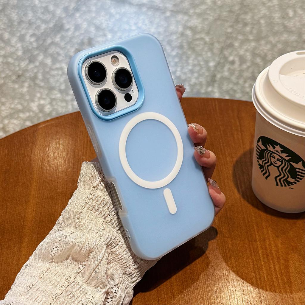 Applicable to iPhone17PROMAX mobile phone case jelly two-in-one magnetic suction Apple 16 ice matte anti-drop ice mist