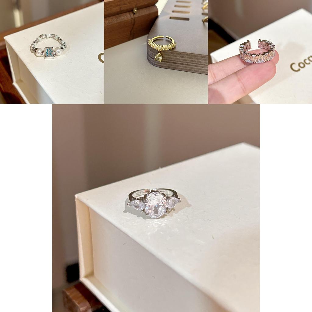 Unique S925 Silver Ring Featuring Geometric Design And Vibrant Colored Stones For Women