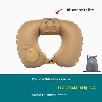 OEING Press-Type Inflatable U-Shaped Neck Pillow