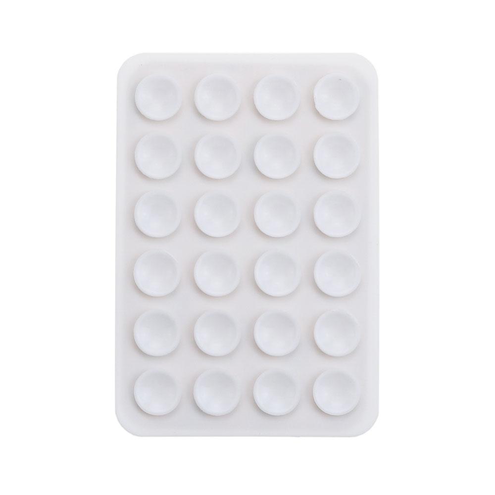 2PCS Silicone Suction Pad Back Sticker Suction Cup Mobile Phone Holder Silicone Mat Wall Stand Fixed For Glass Ceramic Tiles 6