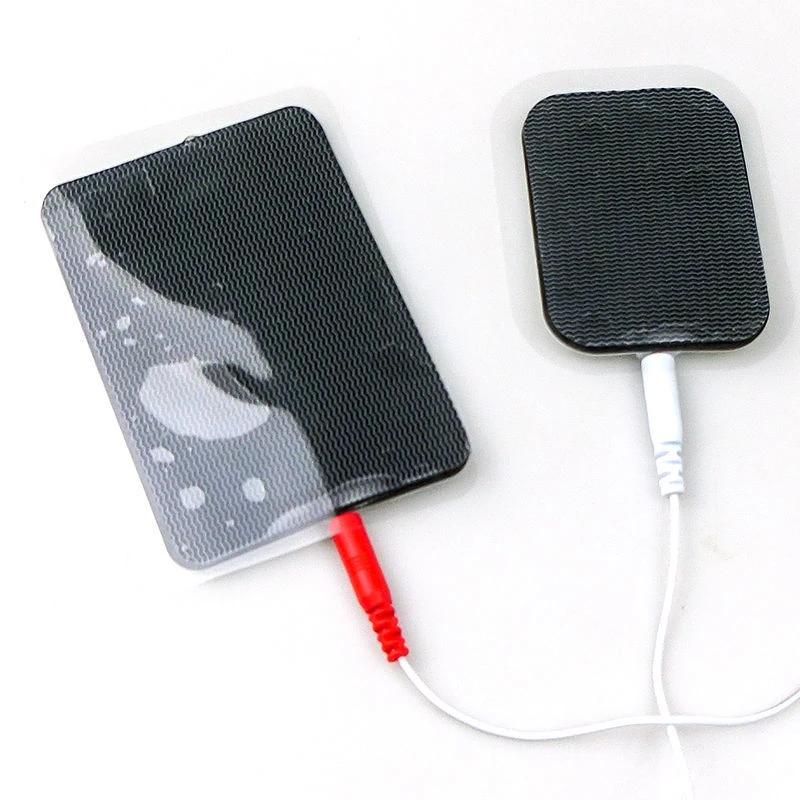 20PCS/2pcs 7*11cm EMS/TENS Reusable Replacement Rectangular Rubber Pads - Carbon Flex Electrodes Pad (large) for Microcurrent
