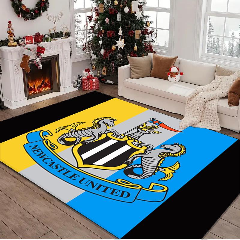 1PC rug Newcastle United Crest Carpet, Chair Rug,Area Rug for Office Bedroom living rooms bedroom, Doormat decor Christmas fan gifts