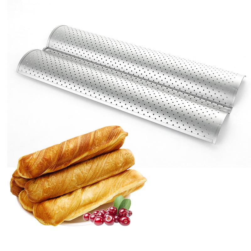 Chicago Metallic Commercial II Aluminium Non-Stick Perforated French Bread Tin